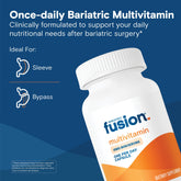 Easy-to-swallow Bariatric Fusion multivitamin capsule with iron